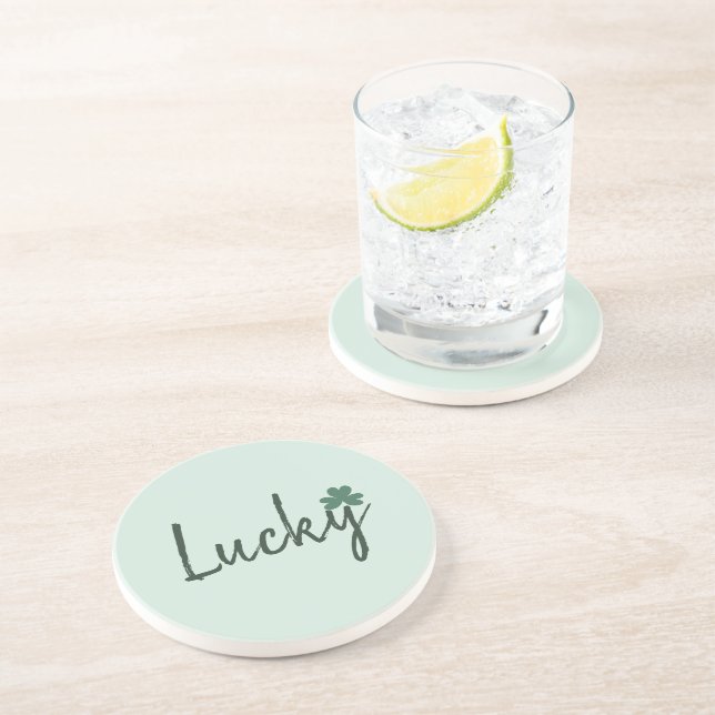 Lucky Irish Shamrock St Patricks Day    Coaster (Side)