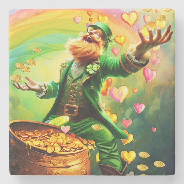 LUCKY IRISH STONE COASTER (Front)