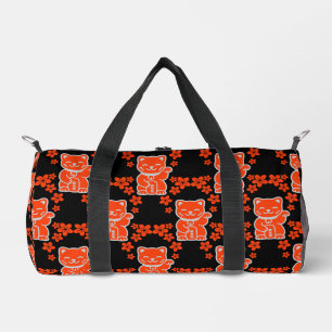 Lucky Japanese Maneki-neko Duffle Bag