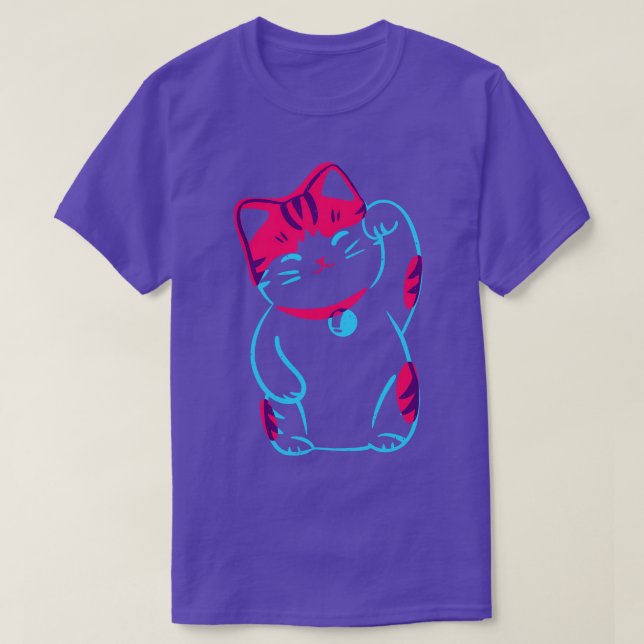 Lucky Kitty 3D T-Shirt (Design Front)