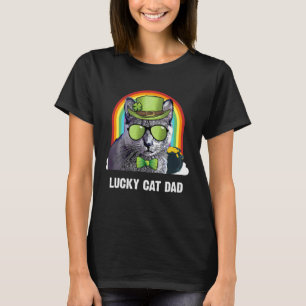 Lucky Korat Cat Dad St Patricks Day T-Shirt