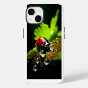 Lucky Ladybird Beetle on Leaf iPhone 14 Case
