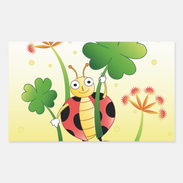 Lucky Ladybird Sticker (Front)