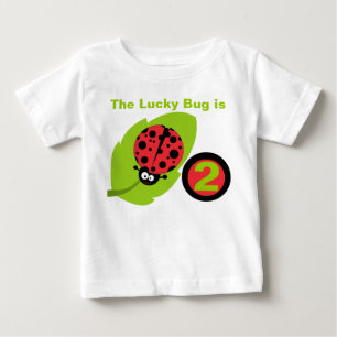Lucky Ladybug Customizable Birthday T-shirt