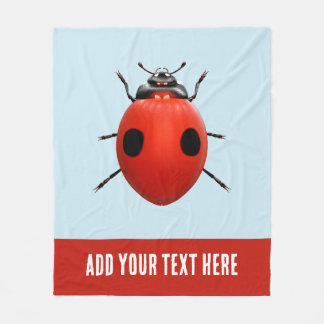 Lucky Ladybug Fleece Blanket