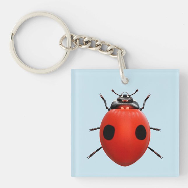 Lucky Ladybug Keychain (Front)