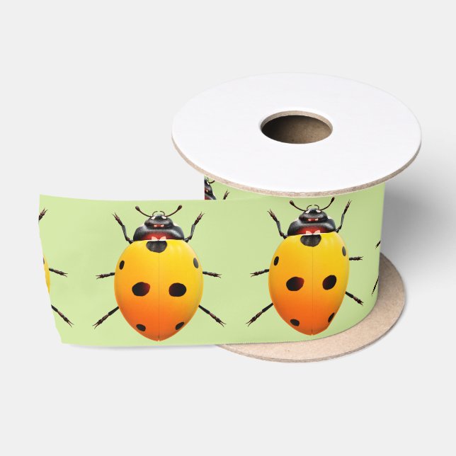 Lucky Ladybug Satin Ribbon (Spool)