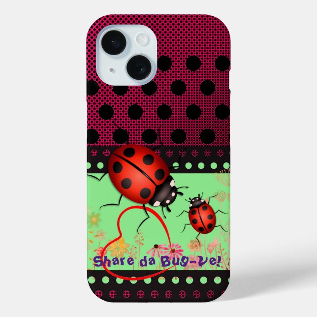 Lucky Ladybug Spots Case-Mate iPhone Case (Back)