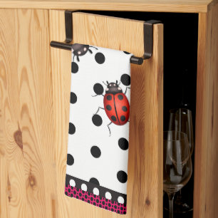 Lucky Ladybug Spots Kitchen Towel
