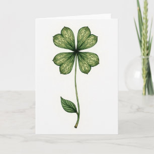 Lucky Leaf Greenery Art Card