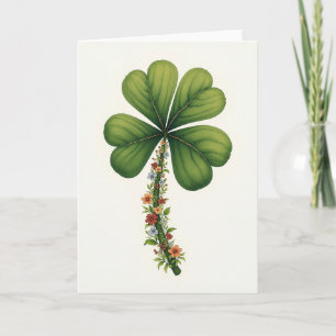 Lucky Leaf Nature Art Card