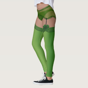 Lucky Leggings Funny St. Patrick's Costume Pantalo