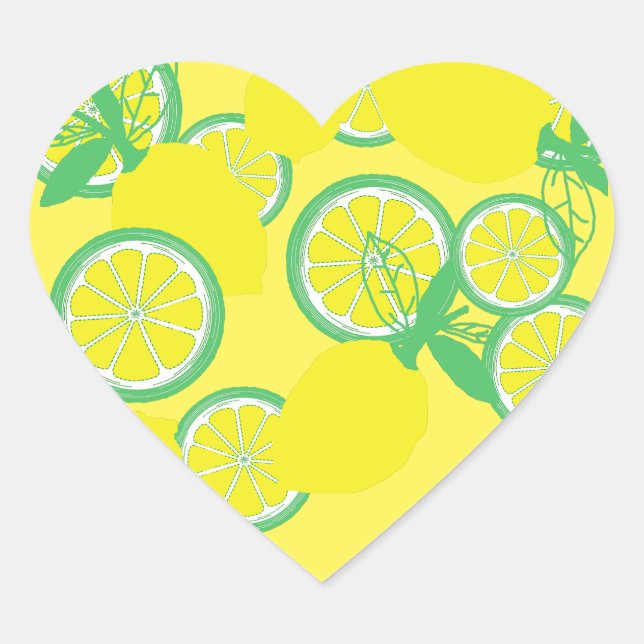 Lucky Lemons Organic Funky Sticker (Front)