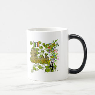 Lucky Leprechaun and His Irish Castle Magic Mug