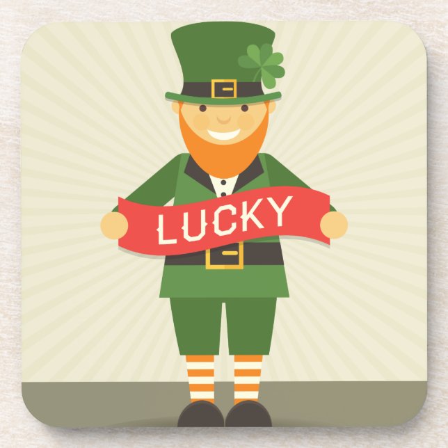 lucky leprechaun coaster (Front)