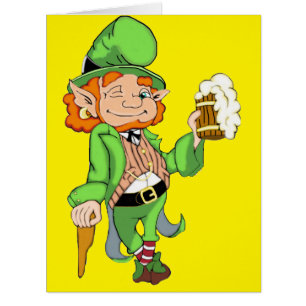 Lucky Leprechaun Giant Carte de voeux St. Patrick