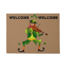 Lucky Leprechaun Welcome Doormat