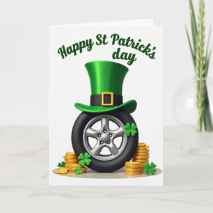 Lucky Leprechaun Wheels Card