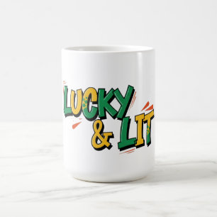 Lucky & Lit Funny St. Patrick's Day Party Irish Coffee Mug