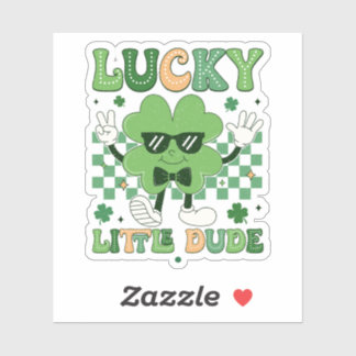 Lucky Little Dude Retro St. Patrick's Day Shamrock