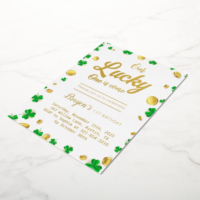 Lucky Little One – St. Patrick’s Day Baby Shower  (Rotated)