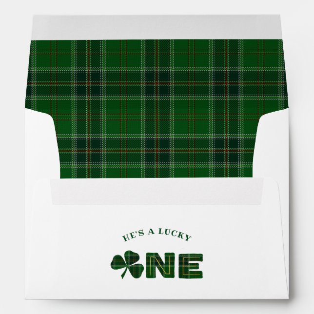 Lucky Little Shamrock 1st Birthday Envelope (Back (Bottom))