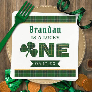 Lucky Little Shamrock 1st Birthday Party Napkin