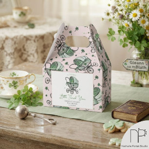 Lucky Little Thank You St Patricks Baby Shower Favor Box