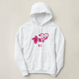 LUCKY LOVE ELEPHANT CUPID ELEPHANT BY MASANSER HOODIE