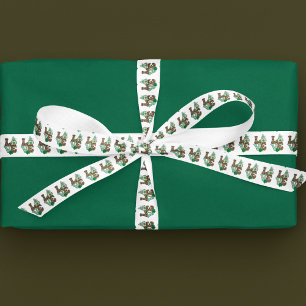 Lucky Love Gnome St. Patrick's Day Satin Ribbon