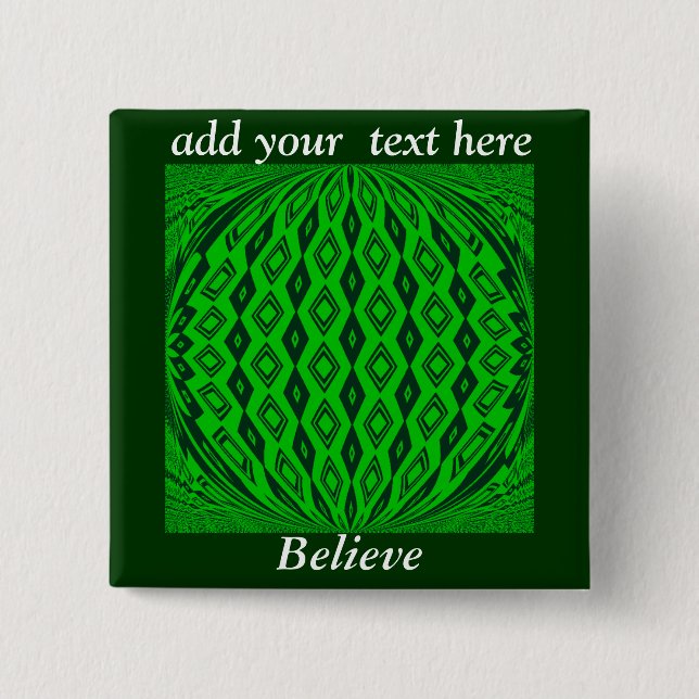 Lucky Lover_ 2 Inch Square Button (Front)