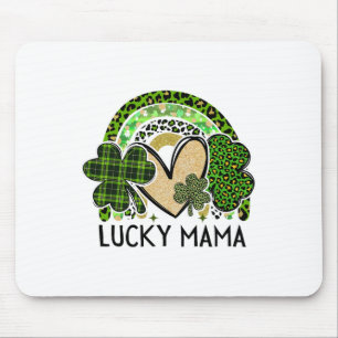 Lucky Mama Family St Patricks Day Mom Mother's Day Mouse Pad