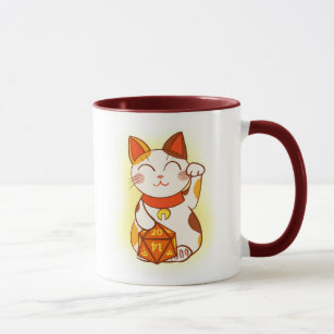 Lucky Cat Cup with Lid