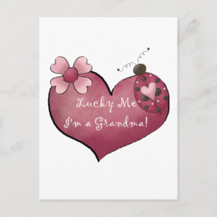 Lucky Me I'm a Grandma Tshirts and Gifts Postcard