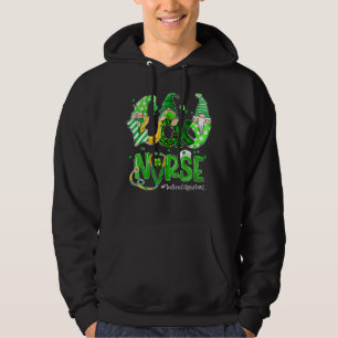 Lucky Medical Assistant Gnomies Leopard St Patrick Hoodie