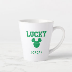 Lucky Mickey Mouse   St. Patrick's Day Latte Mug