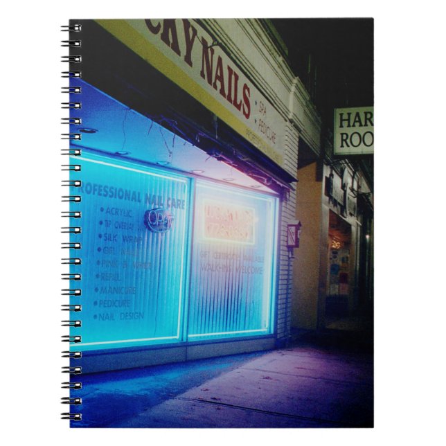 Lucky Nails - Cool Blue in the Night Notebook (Front)