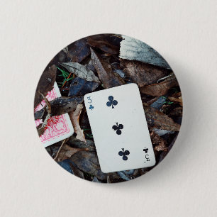 "Lucky Number 3" 2 Inch Round Button