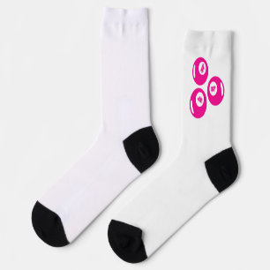 Lucky Number 4 Pink Balls Socks