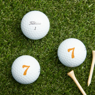 Lucky Number 7 Personalized Titleist Pro V1 Golf Balls