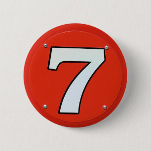 Lucky Number Seven 2 Inch Round Button