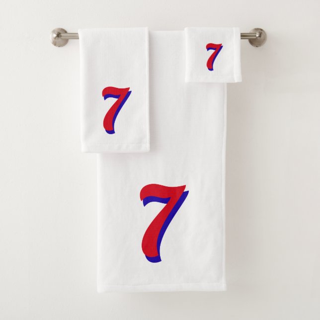 Lucky Number Seven Bath Towel Set (Insitu)
