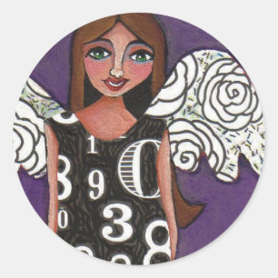 LUCKY NUMBERS ANGEL - a blessed sticker