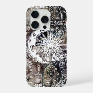 Lucky Numerology Manifesting Magic Galaxy Grunge iPhone 15 Pro Case