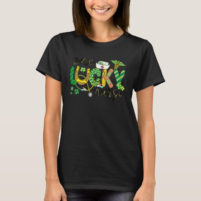lucky nurse shamrock St Patrick s Day meme T-Shirt (Front)