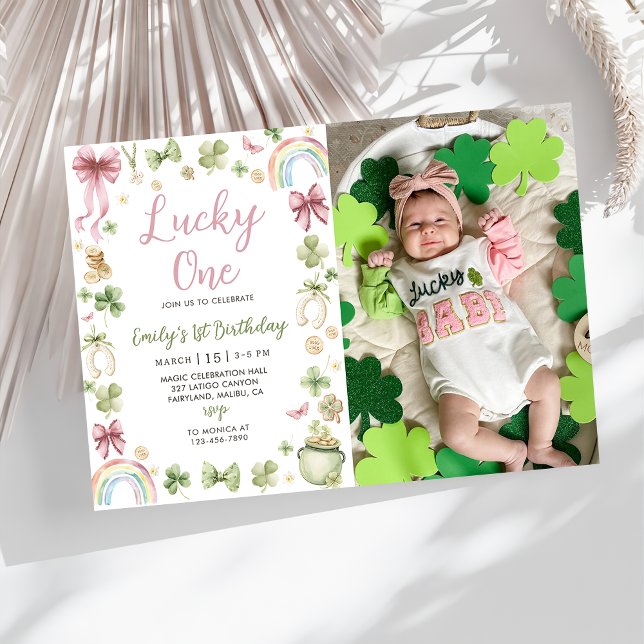 Lucky One 1st Birthday St Patrick's Invitation (Creator Uploaded)