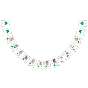 Lucky One Baby Monthly Milestone Photo  Bunting Flags