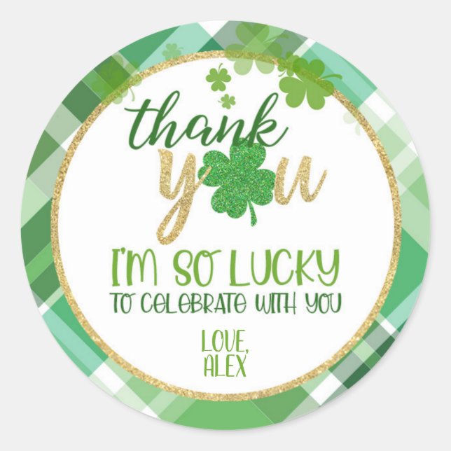 Lucky One Favour Tag - Boy (Front)