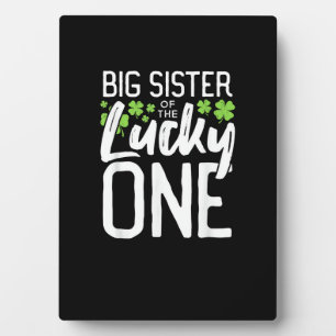 Lucky One First Birthday Big Sister Family St. Pat Plaque
