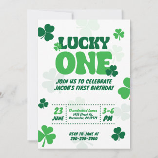 Lucky One - Première Invitation d'anniversaire